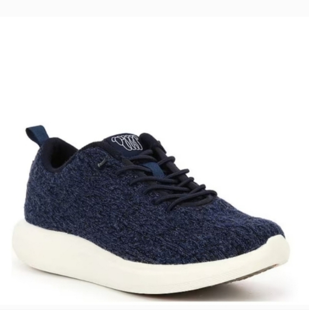 WOOLLOOMOOLOO Burnie Navy sneaker merino wool